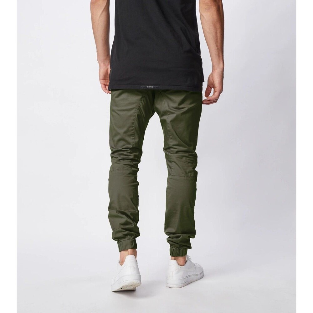 Zanerobe Twill Jogger Chino Pants - olive green - 34x31